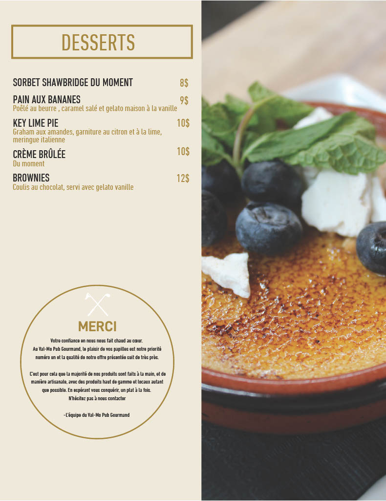 Desserts